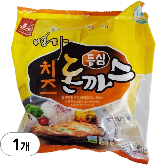 한맥 명가 통 등심 치즈등심 돈까스 돈가스200gx5ea, 1개, 200g