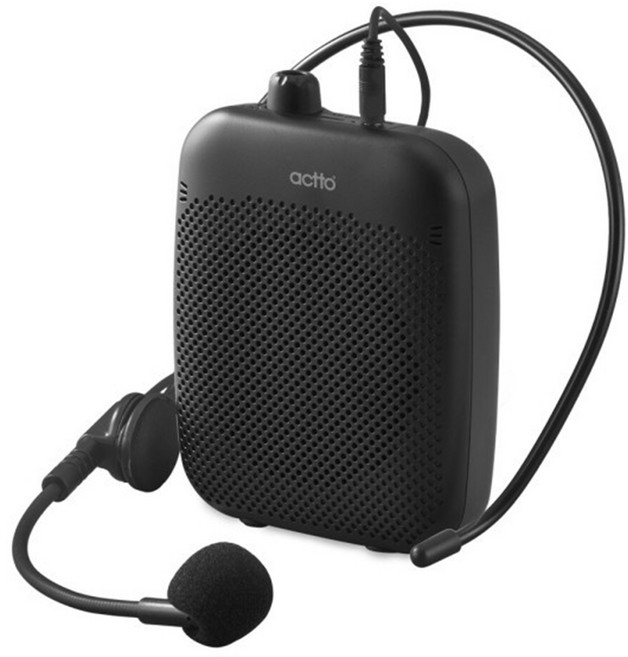 엑토 헤드마이크 블루투스 앰프, MIC-27, 블랙, 1개