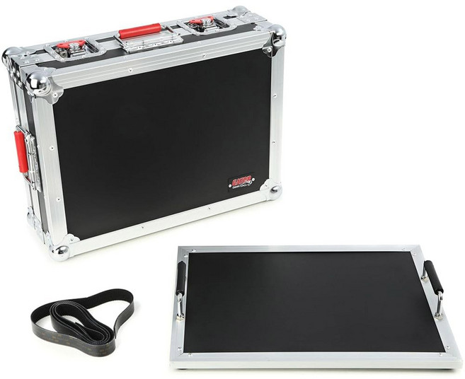 게이터 케이스 G-TOUR 시리즈 구티어 페달 보드 ATA 로드 휠 및 풀 핸들 대형 24인치 x 11인치G-TOUR PALEDBOD-LGW, Small, 1개