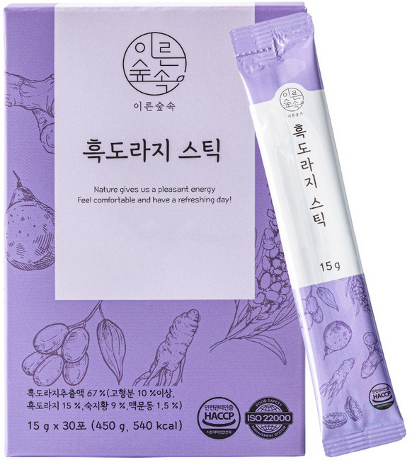 흑문동 스틱 국산 흑도라지 맥문동 무색소 명인제조, 1개, 450g
