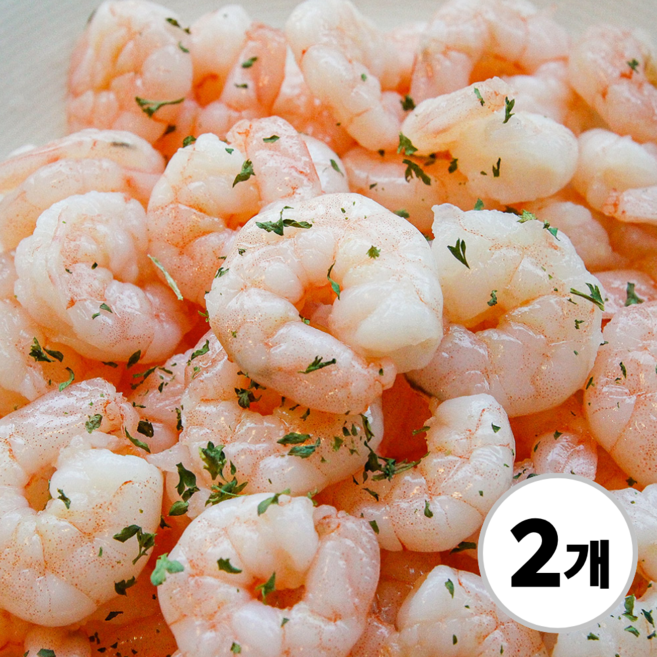 맛꾼 [신선배송] 쫄깃탱글 생 새우살 깐 새우 감바스 칵테일새우 냉동 손질 흰다리새우살, 2개, 1kg(71-90)