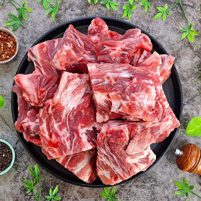 돼지 목뼈 등뼈 찜 감자탕 해장국 구이용 1kg, 7에서10cm작은뼈, 1개, 10kg