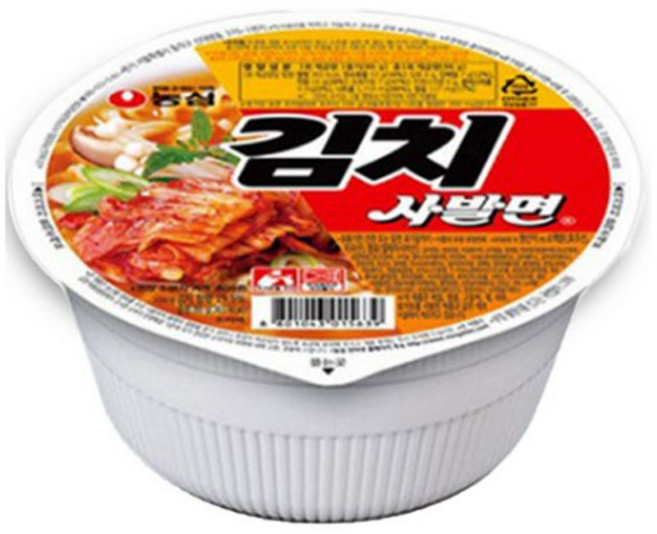 농심 김치사발면, 8개