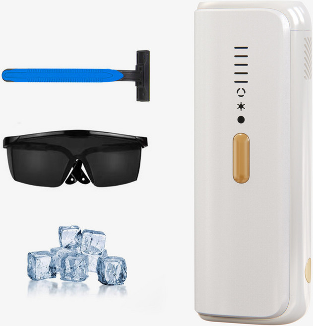 레이저 제모기 IPL 빙점 제모기 가정용 미용기기, 화이트, M012