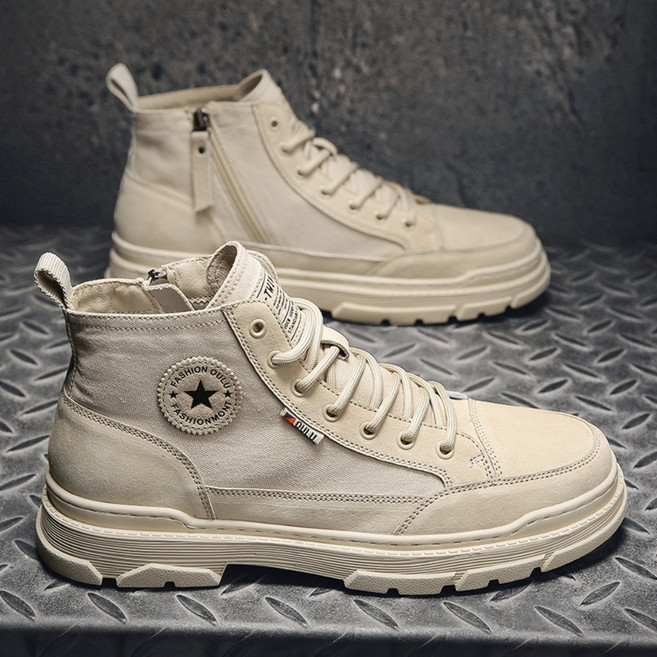 바이크부츠 오토바이 클래식 라이딩 슈즈 여름 캐주얼 데일리 레이싱, 모래색