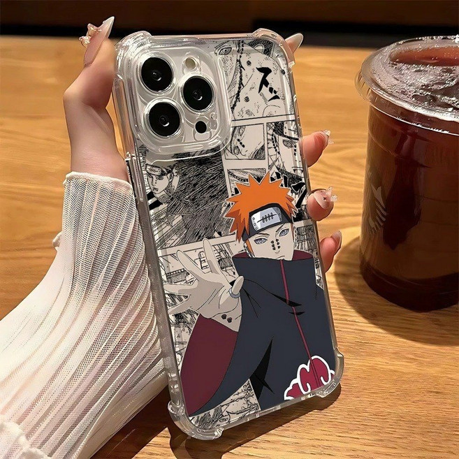 나루토폰케이스 iPhone14 Pro Max Plus 투명 사스케 커버