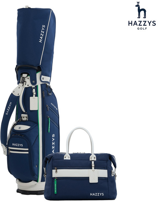 2025년 헤지스골프 8인치 남여공용 골프백세트 캐디백 보스턴백 HZCB HZBB-008M, 네이비