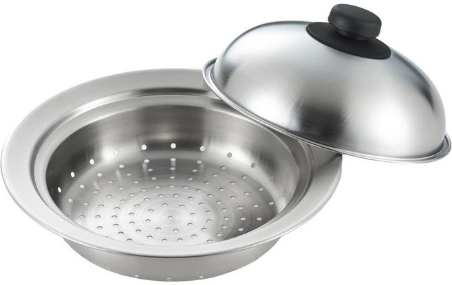 요시카와 스테인리스 스틸 찜기, 22cm, 1개