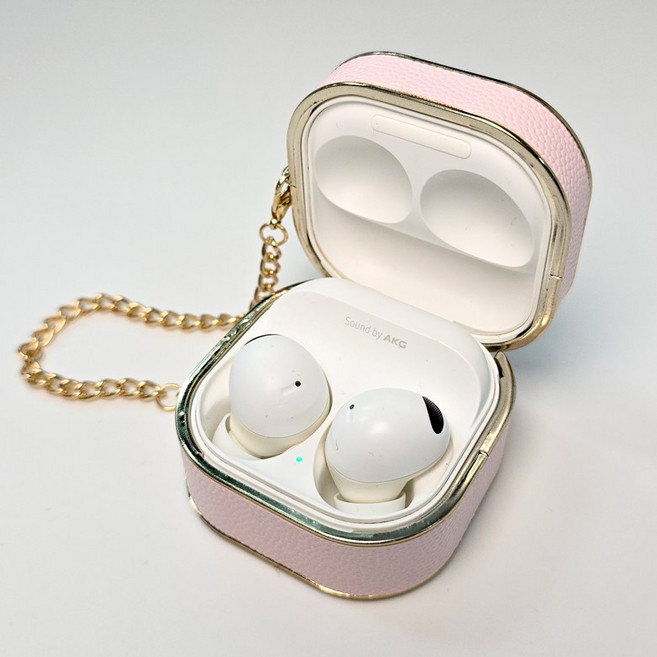 리미시아 버즈2/버즈3 링박스 케이스 (pro/live/FE 호환), 1개, 핑크, buds2/pro/live/FE