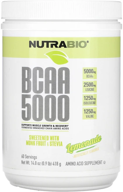 뉴트라바이오 BCAA 5000 레모네이드 418g (0.9lb 14.8oz), 1개 - 쿠팡