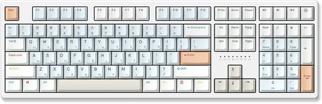 한성컴퓨터 듀얼8K 래피드트리거 자석축 게이밍 풀배열 키보드, 마그네틱축(자석축), TFG Magnetox 2XF, 멀티파스텔