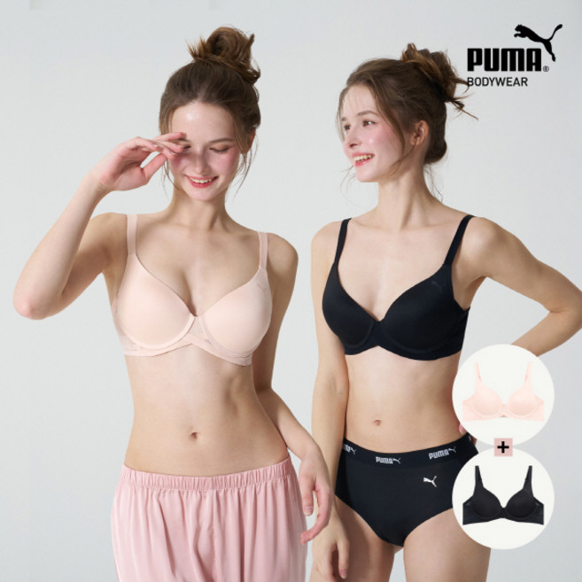 NEW 최신상 1+1 [푸마 바디웨어] 여성 제로핏 풀커버 브라 A팩 2종세트 코스트코