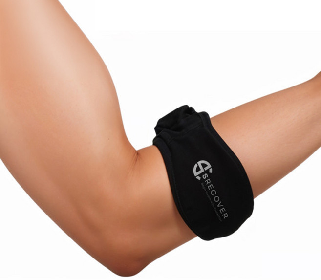 쉬핑 테니스 골프 엘보보호대 엘보우 필꿈치보호대, 블랙, 1개