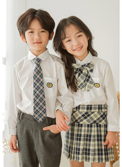 키즈톡톡 아이린 여아정장(셔츠+치마) 빠른출고 유아정장 스쿨룩 키즈교복 교복치마 체크치마