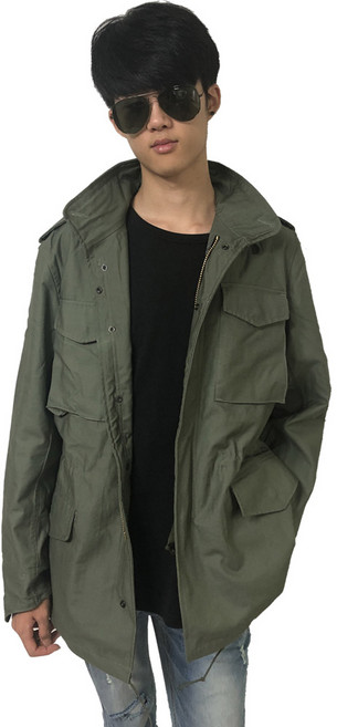 USA 프로퍼 M65 야전상의 국방색 내피+후드 XS~2XL 야상 춘추 동계 겨울 점퍼 자켓 잠바 남녀공용 BY