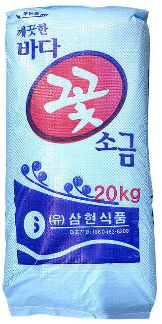 국산 꽃소금 20kg 전남영암, 1개, 1개