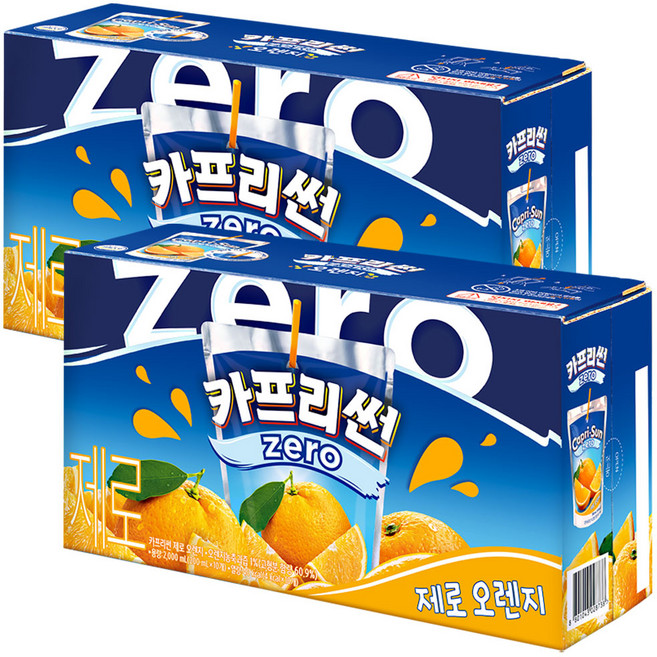 카프리썬 제로 오렌지 음료, 20개, 200ml