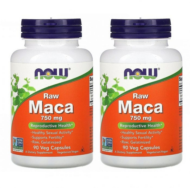 나우푸드 로우 마카 750mg 베지 캡슐, 90정, 2개