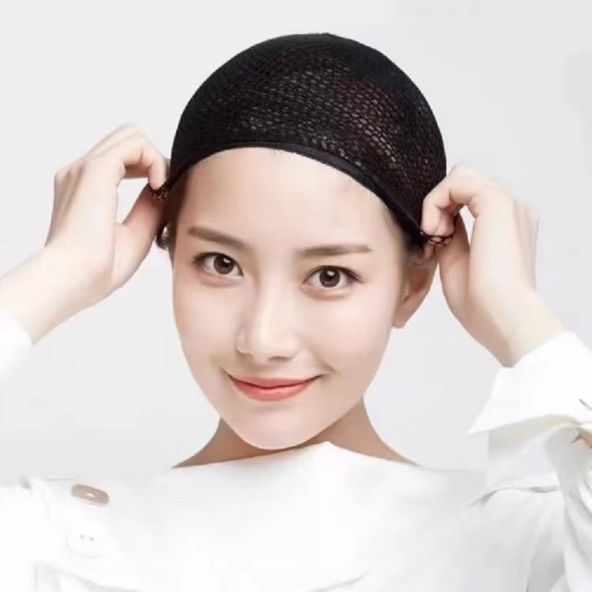 바오고스 [2+1] 통기성 그물 가발망 헤어네트 헤어망 가발 머리망 소품 통가발망, 블랙, 3개