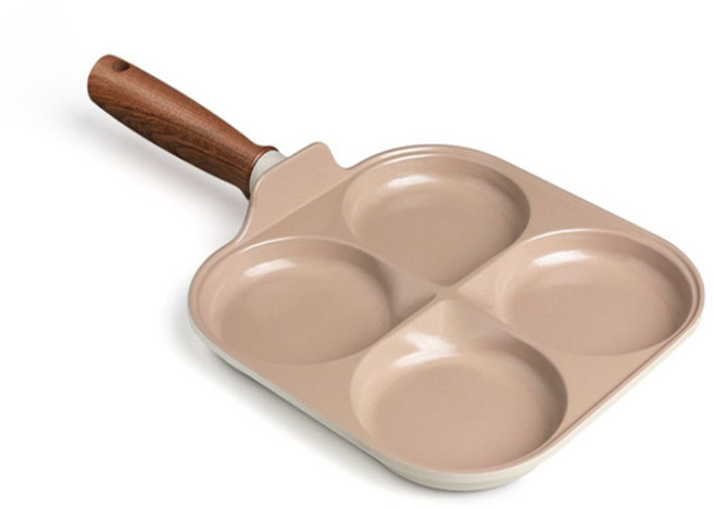 계란 후라이팬 4구 미니전부침 브런치 토스트팬 선물용후라이팬, 비자트우브 IH 에그팬 4구