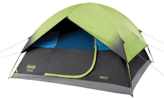 Coleman 4인용 선돔 다크 룸 돔 캠핑 텐트, Pfas 프리