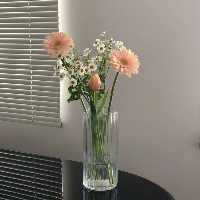 하루초이 깨지지 않는 아크릴 물결 화병