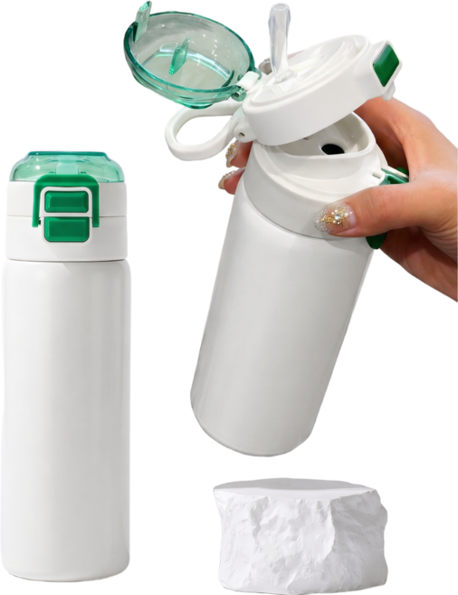 글로파이 스텐 대용량 보온 보냉 텀블러, 2개, 500ml, 화이트