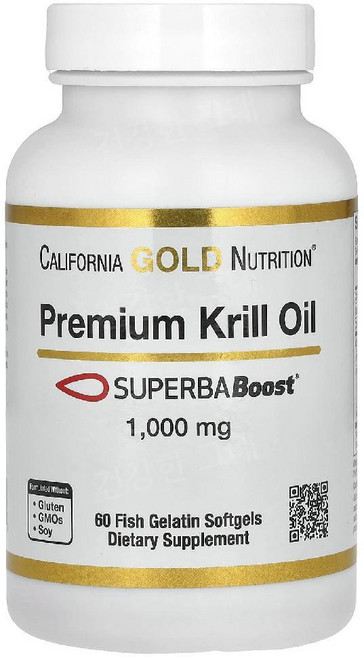 캘리포니아골드 프리미엄 크릴오일 1000mg 60소프트젤 오메가3 EPA DHA 아스타잔틴