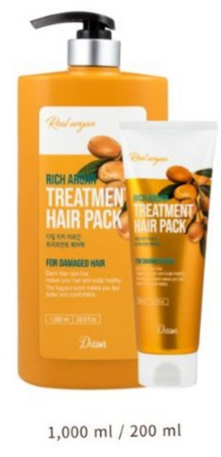 사임당 다임 리치 아르간 트리트먼트 헤어팩 900ml +200ml 1개 증정), 200ml
