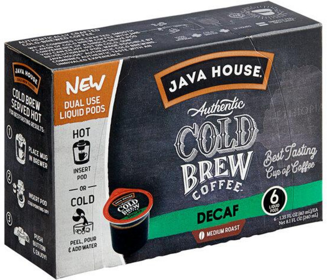 Java House 디카페인 콜드브루 커피 1회용 캡슐 36개입, 1개, 240ml