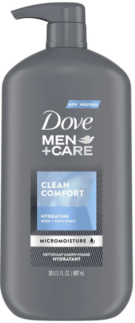 도브 멘 + 케어 클린 컴포트 바디 페이스 워시, 1개, 887ml - 쿠팡