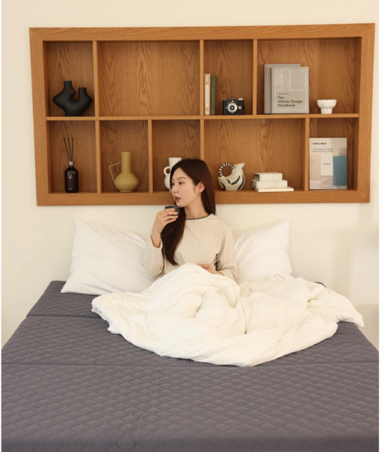 유어홈 탄탄한 국내생산 3단 접이식 매트리스 폴딩 토퍼