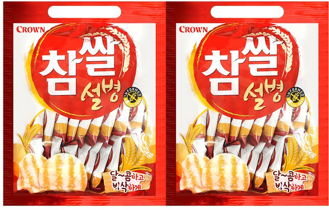 크라운 참쌀 설병, 270g, 2개