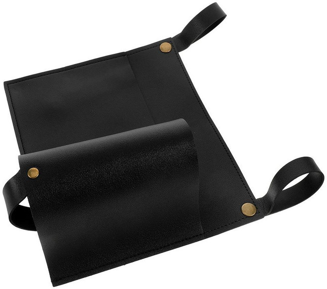 캠핑 의자용 다기능 보조 가방 비치 휠체어 팔걸이용 물병 휴대폰 컵 보관함, 1개