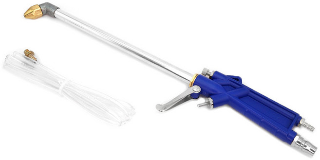 아이베란다 스틸 콤프레샤 에어건 청소 물 세척가능 건, 블루 (L자헤드)