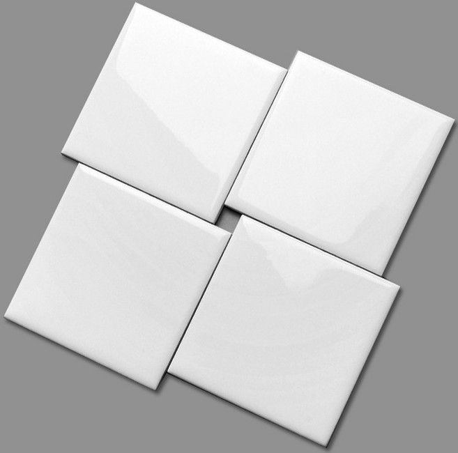 타일닷컴 정사각 타일 150 x 150, 유광 화이트, 1개