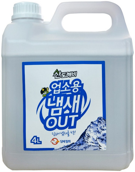 산도깨비 냄새아웃 업소용 실내용 담배냄새제거 탈취제 4000ml, 4L, 1개