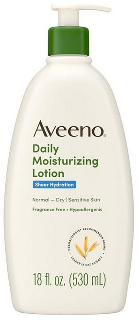 Aveeno 아비노 데일리 모이스처라이징 바디 로션, 2개, 530ml