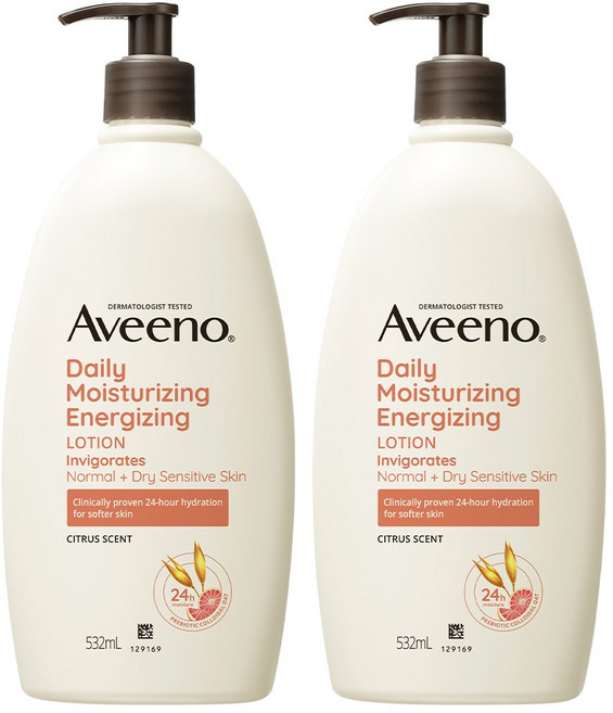 아비노 데일리 모이스처라이징 에너자이징 로션 자몽향, 532ml, 2개