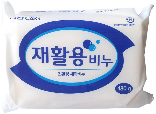 재활용비누 480g 친환경비누 빨래비누 세제, 4개