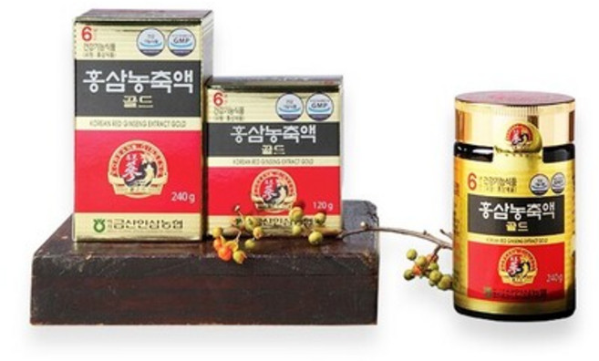 6년근 홍삼농축액 골드 240g, 백제금산인삼농협6년근홍삼농축액골드120g, 1개