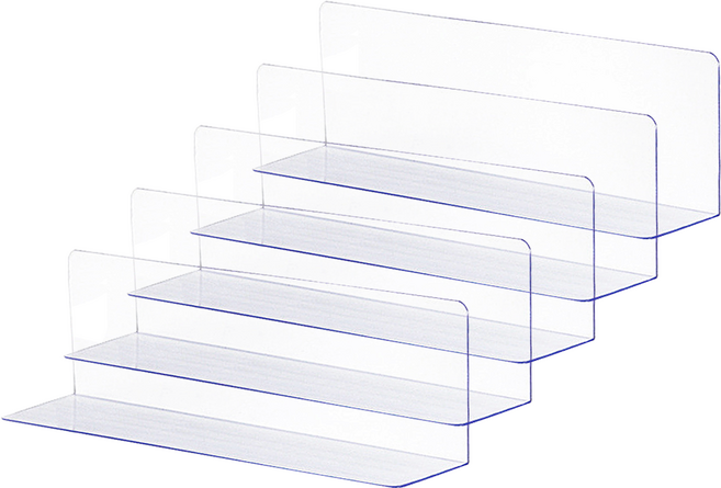 디피하우스 미니 쇼파밑 가림막 (40 x 6 x 14cm) 세트, 5개, 투명