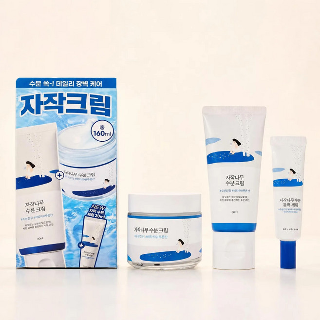 4위 - 라운드랩 자작나무 수분 크림, 80ml, 2개
