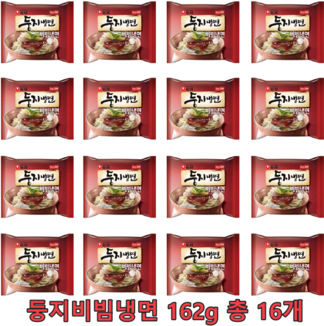농심 둥지냉면 16봉동치미 물냉면비빔냉면, 16개, 16개