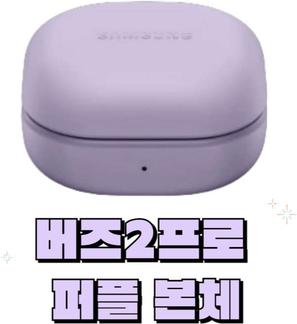 삼성 갤럭시 버즈2프로 라벤더 본체 충전기 정품 중고 SM-R510