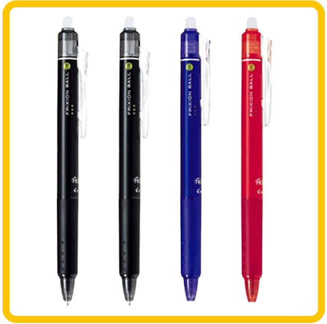파이롯트 프릭션 볼 볼펜 4종 세트 0.5mm 검정2개 파랑1개 빨강1개 LFBK-23EF, 0.5mm 4종세트 혼합