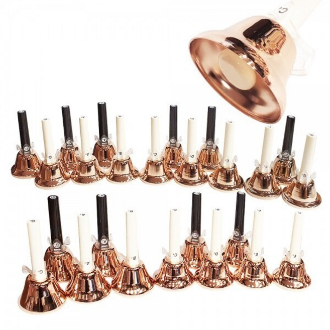 리베라 25음 골드 레스트 핸드벨 HBL-025RB, 1개