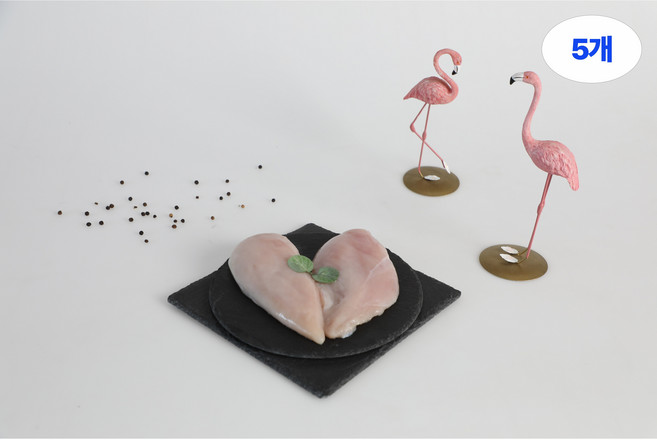 차이푸드 닭가슴살 국내산 냉동 1kg 개별포장, 5개