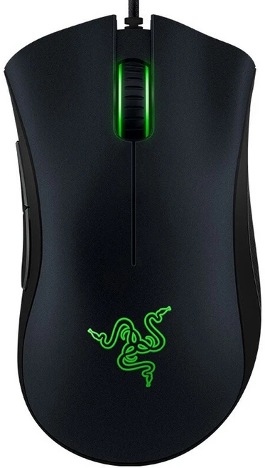 DEATHADDER 필수 유선 6400DPI 마우스 게이밍 PC 게이머용 노트북 독립 버튼 5개, Bla, 한개옵션1, 한개옵션1 - 쿠팡