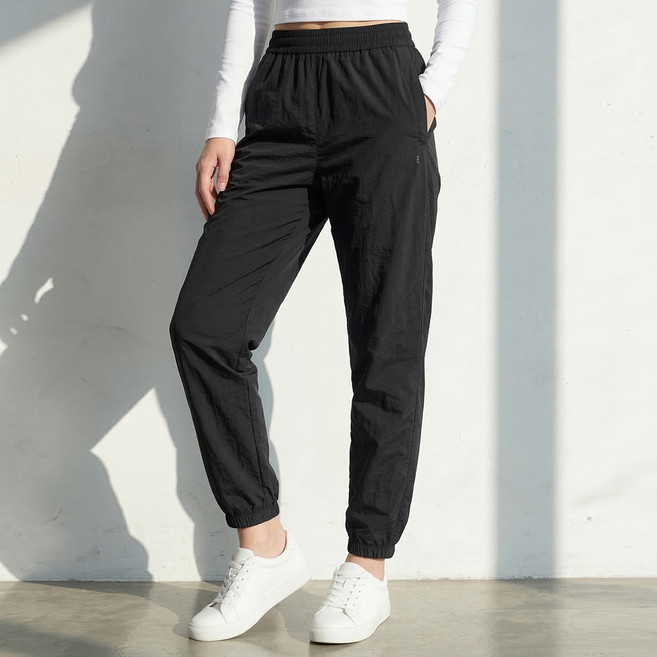 <스타일랑> 여성 나일론 조거 바지 / 원더 우븐 허리밴딩 운동복 트레이닝복 팬츠